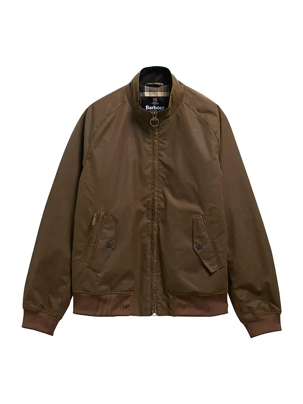 Barbour Men's Chelsea Blouson Wax Jacket - Brown Image 1