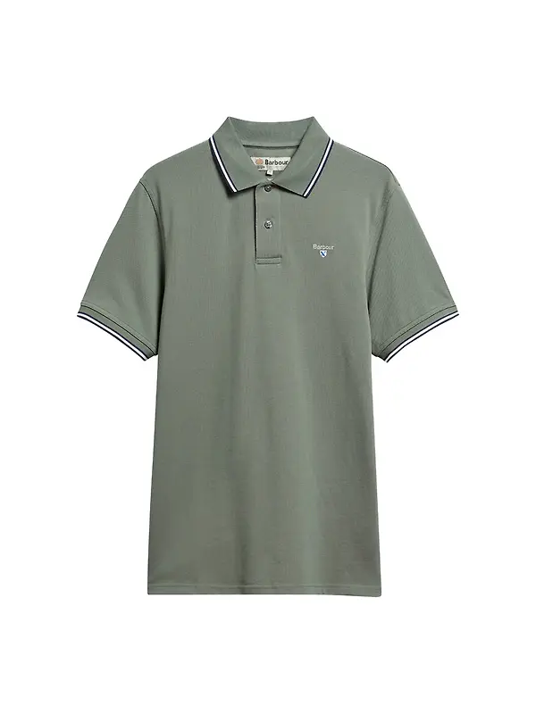 Barbour Men's Fielding Polo Shirt - Agave Green Image 1