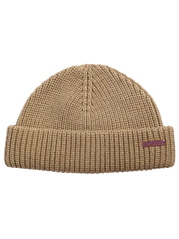 Barbour Men's Mosely Fisherman Beanie - Mushroom Image 1