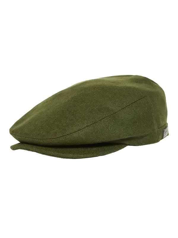 Barbour Men's Redshore Flat Cap - Forest Green Image 1