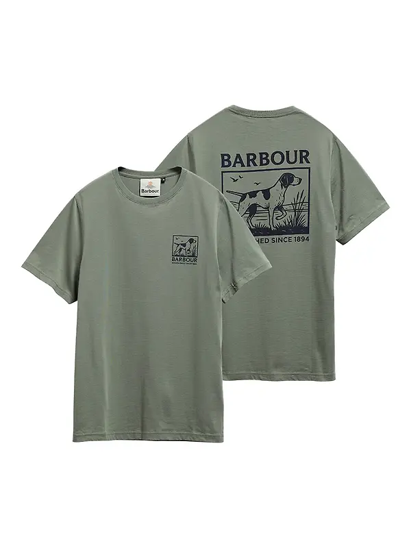Barbour Men's Setter T-Shirt - Agave Green Image 1