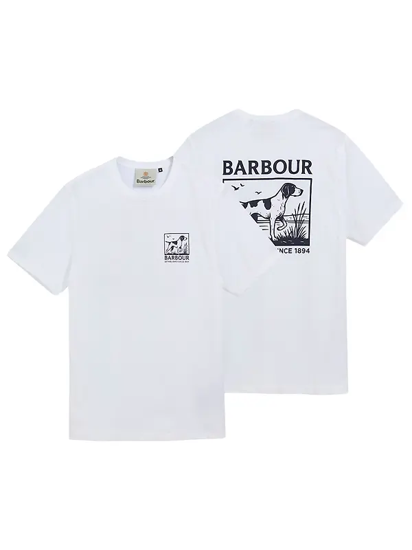 Barbour Men's Setter T-Shirt - White Image 1