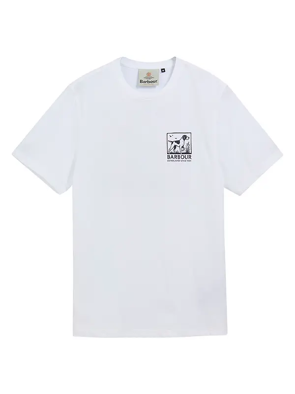 Barbour Men's Setter T-Shirt - White Image 6