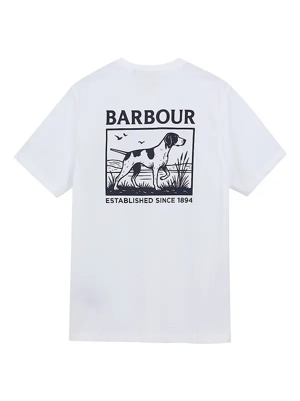 Barbour Men's Setter T-Shirt - White Image 7