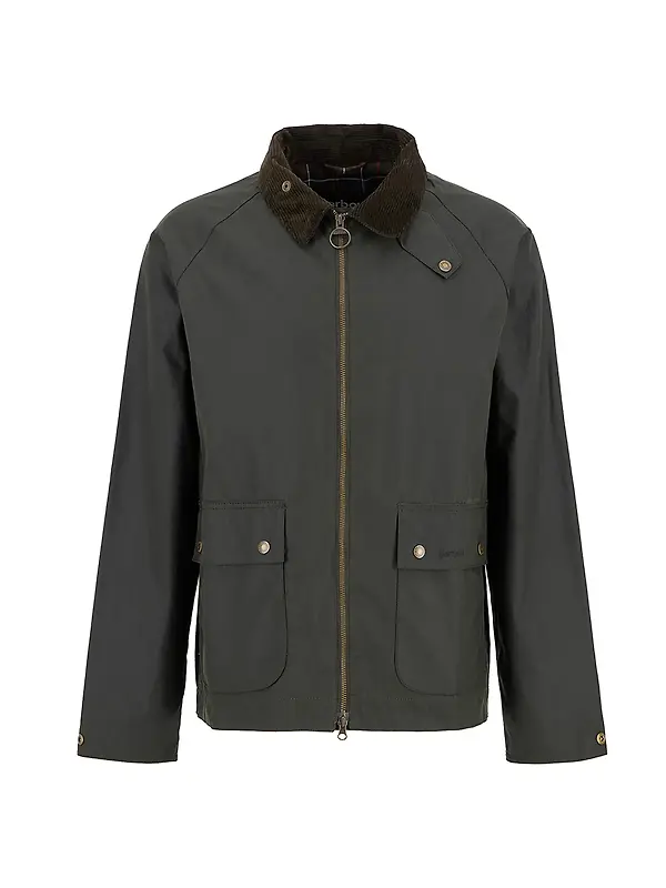 Barbour Men's Bedale Short Waxed Jacket - Fern Image 1