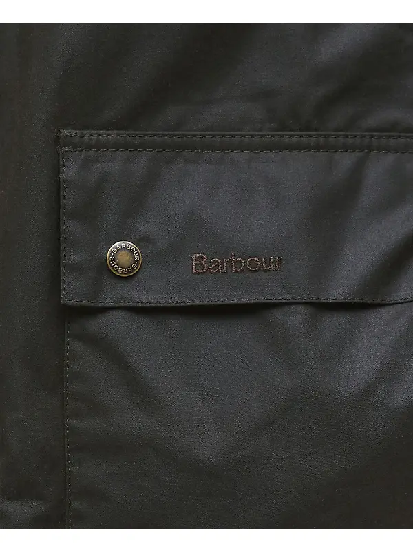 Barbour Men's Short Bedale Wax Jacket - Olive Image 5