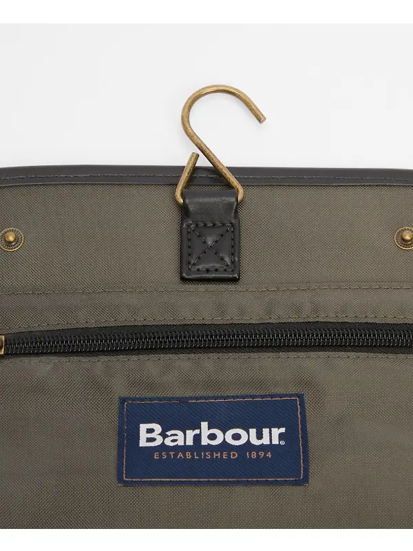 Barbour Men's Tartan Hanging Washbag - Classic / Beacon Image 4