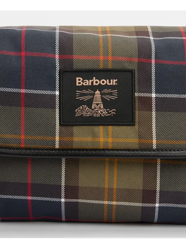 Barbour Men's Tartan Hanging Washbag - Classic / Beacon Image 7