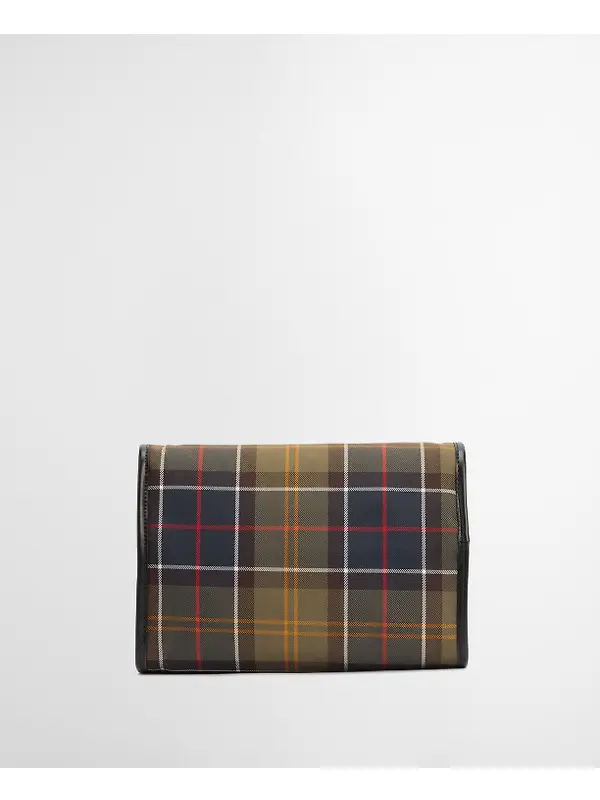 Barbour Men's Tartan Hanging Washbag - Classic / Beacon Image 8