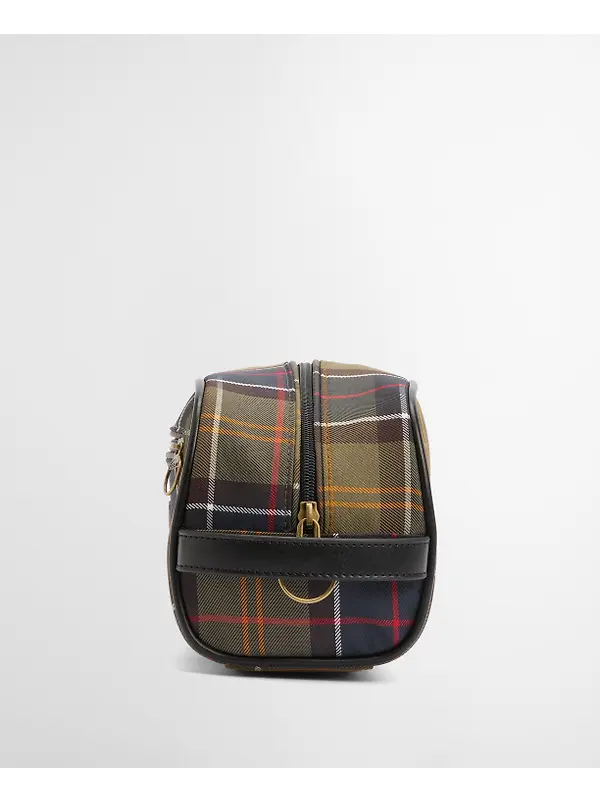 Barbour Men's Tartan Washbag - Classic / Beacon Image 2