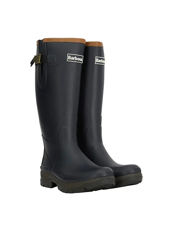 Barbour Men's Tempest Wellingtons - Navy / Black Image 1