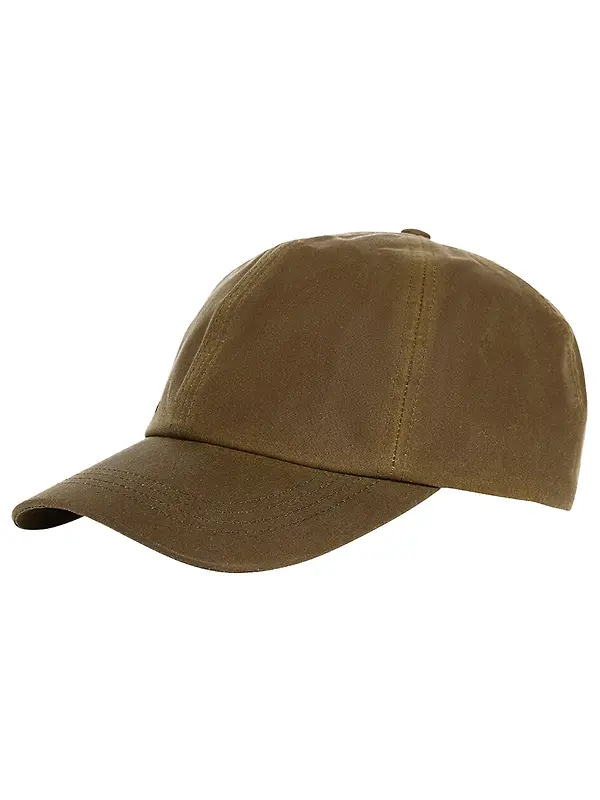 Barbour Men's Waxed Sports Cap - Beech Image 1