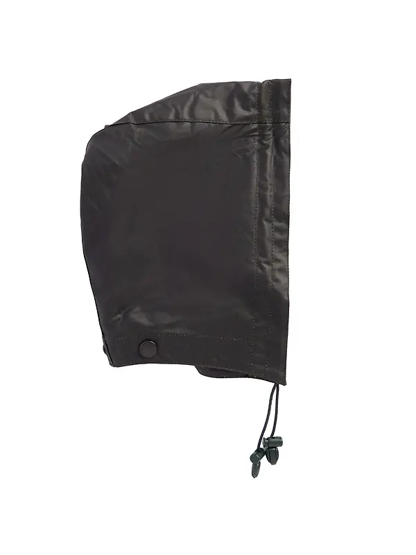 Barbour Men's Waxed Cotton Plain Hood - Sage Image 1