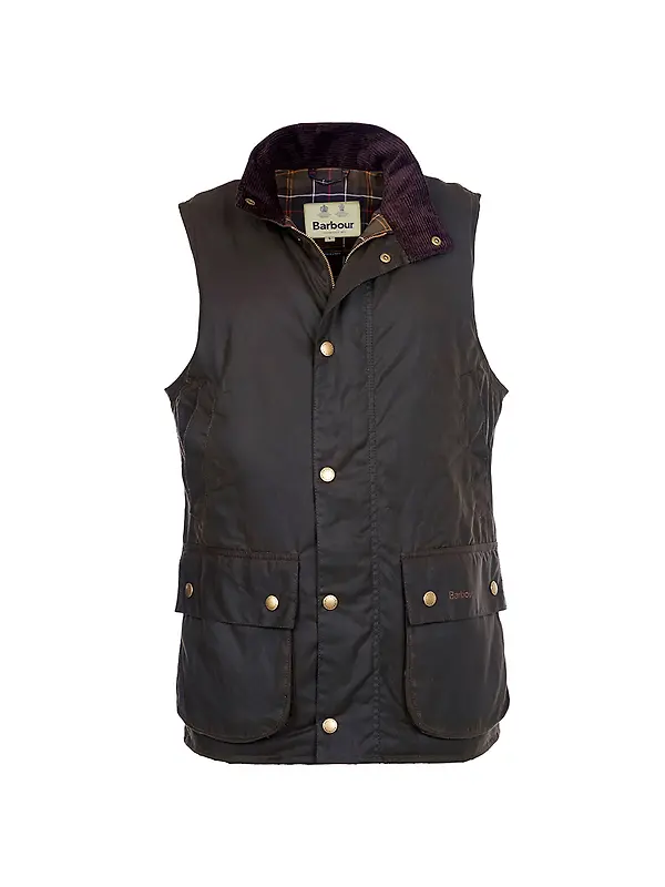 Barbour Men's Westmorland Wax Gilet - Olive Image 1