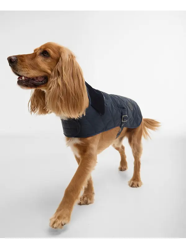 Barbour Quilted Dog Coat - Dark Navy Image 2