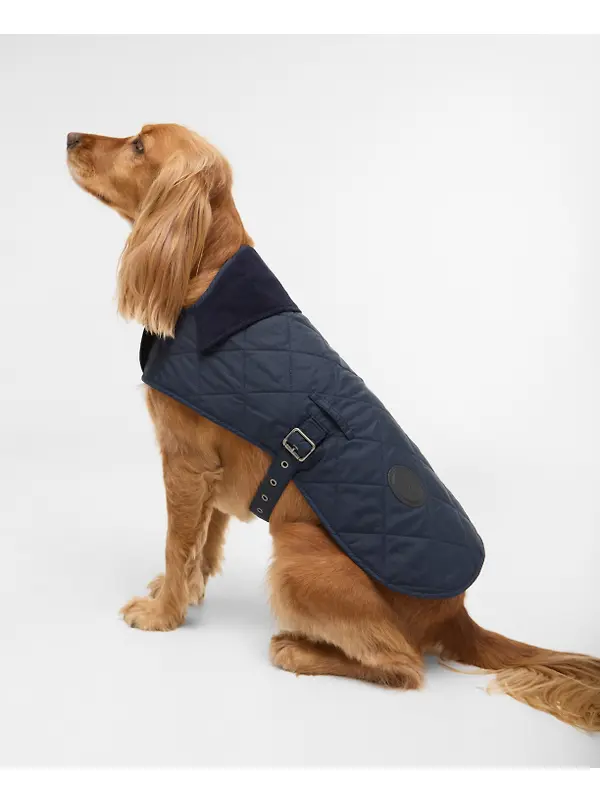 Barbour Quilted Dog Coat - Dark Navy Image 3