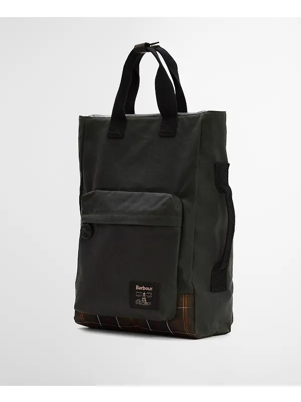 Barbour Field Wax Backpack - Sage / Classic Image 4