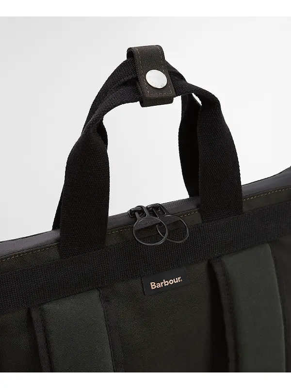 Barbour Field Wax Backpack - Sage / Classic Image 9