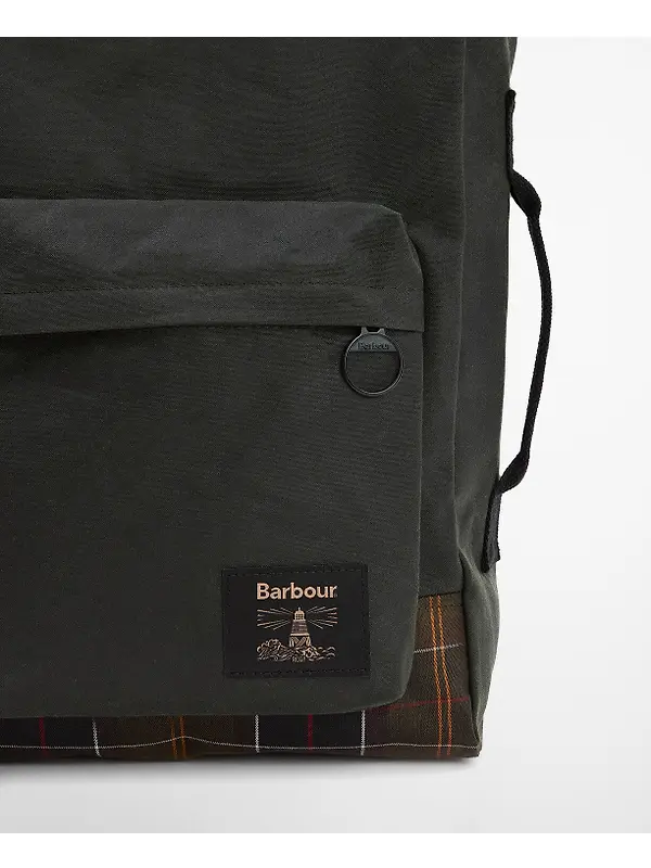 Barbour Field Wax Backpack - Sage / Classic Image 10