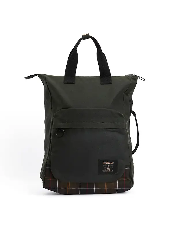 Barbour Field Wax Backpack - Sage / Classic Image 11
