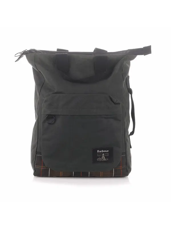 Barbour Field Wax Backpack - Sage / Classic Image 12