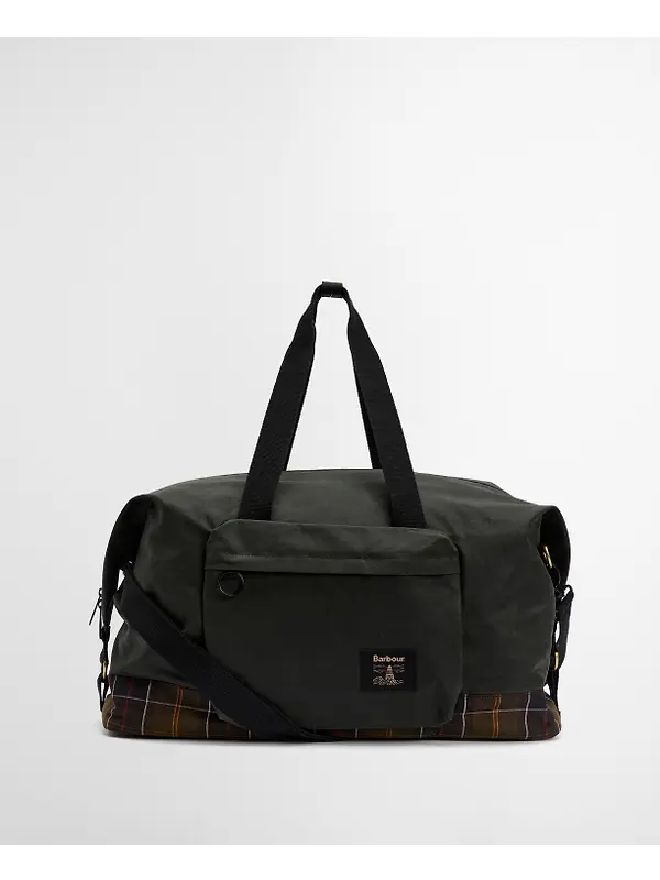 Barbour Field Wax Holdall - Sage / Classic Image 16
