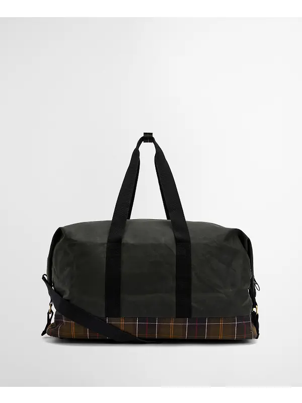 Barbour Field Wax Holdall - Sage / Classic Image 7