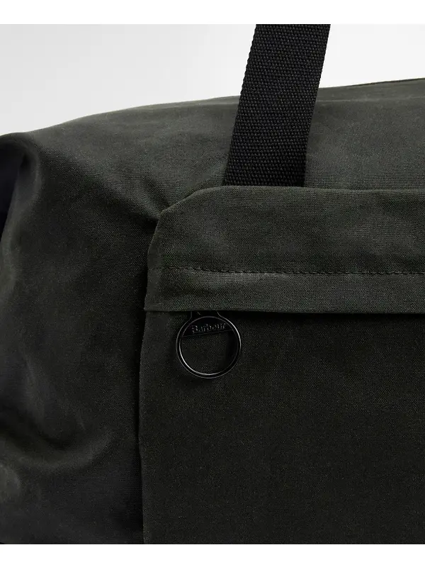 Barbour Field Wax Holdall - Sage / Classic Image 11