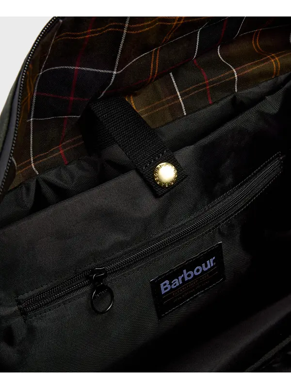 Barbour Field Wax Holdall - Sage / Classic Image 14