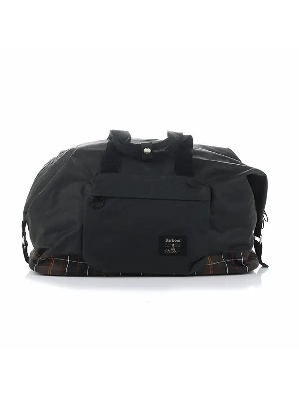 Barbour Field Wax Holdall - Sage / Classic Image 15