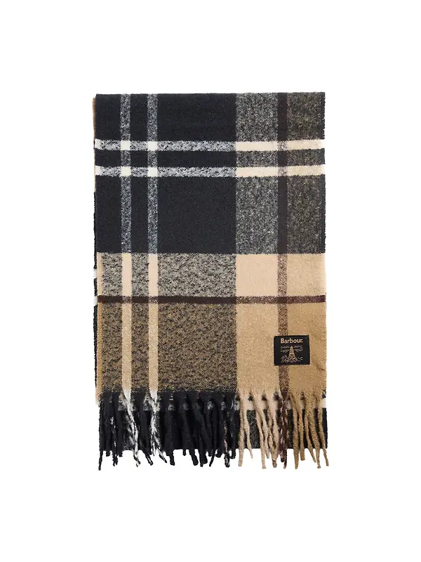 Barbour Yorklane Tartan Scarf - Birchwood Dress Tartan Image 1