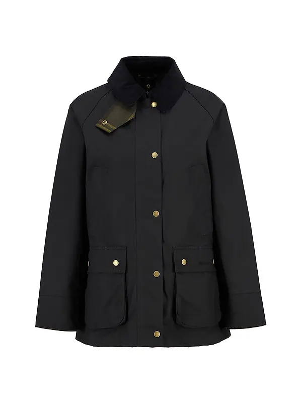 Barbour Women's Acorn Wax Jacket - Black/Classic Image 1