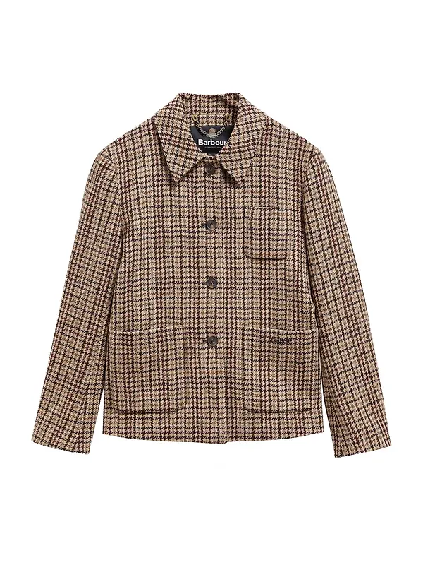 Barbour Women's Austen Wool Tailored Jacket - Classic Beige Check Image 1