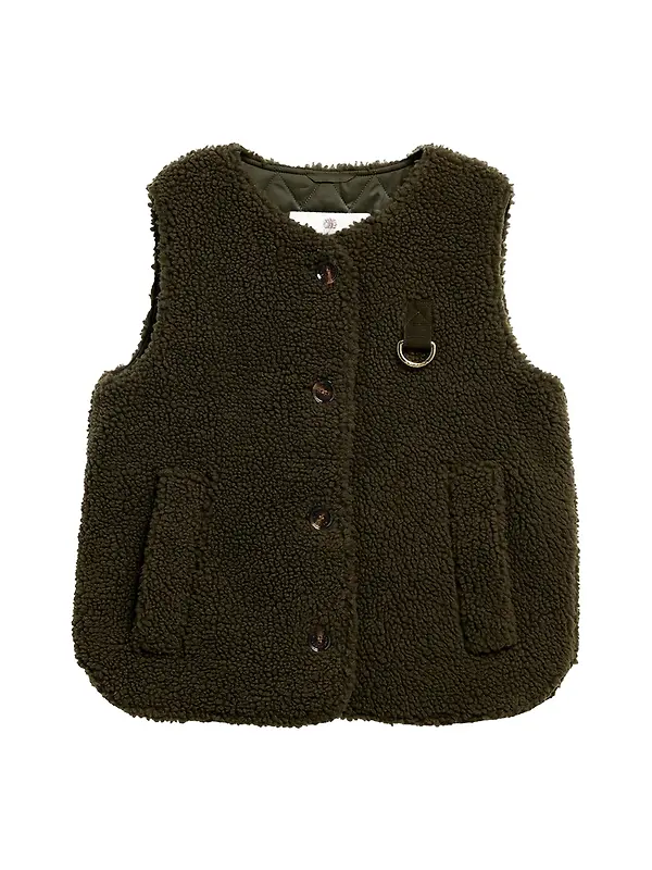 Barbour Women's Bowes Fleece Gilet - Olive Image 1