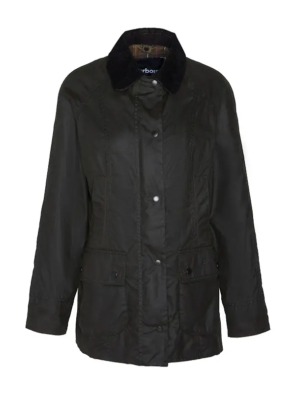 Barbour Women's Classic Beadnell Wax Jacket - Olive Image 1