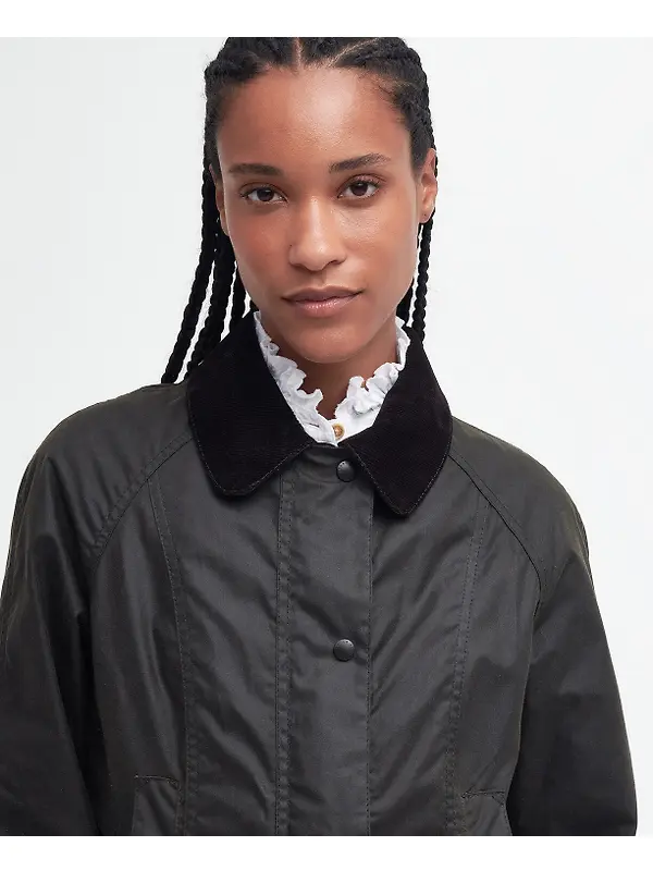 Barbour Women's Classic Beadnell Wax Jacket - Olive Image 6