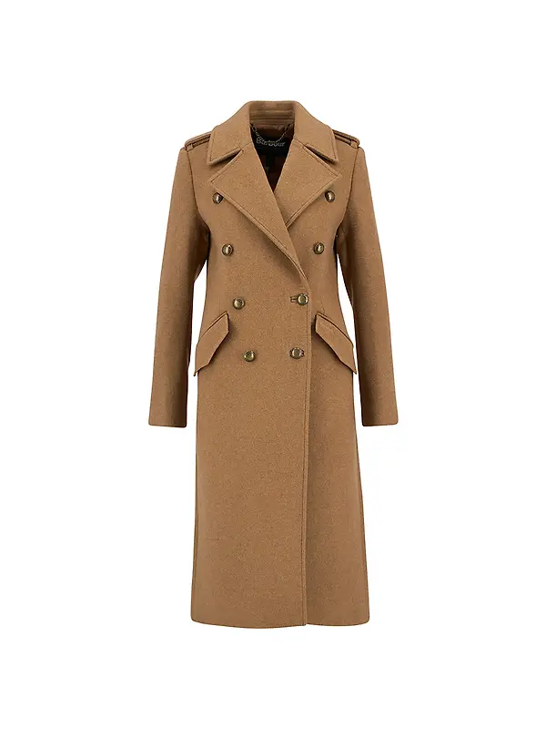 Barbour Women's Cottesmore Wool Coat - Camel Image 1