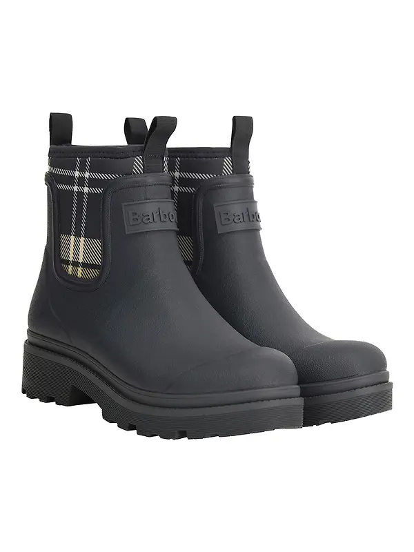 Barbour Women's Cynthia Chelsea Ankle Wellingtons - Dark Navy / Birchwood Image 1