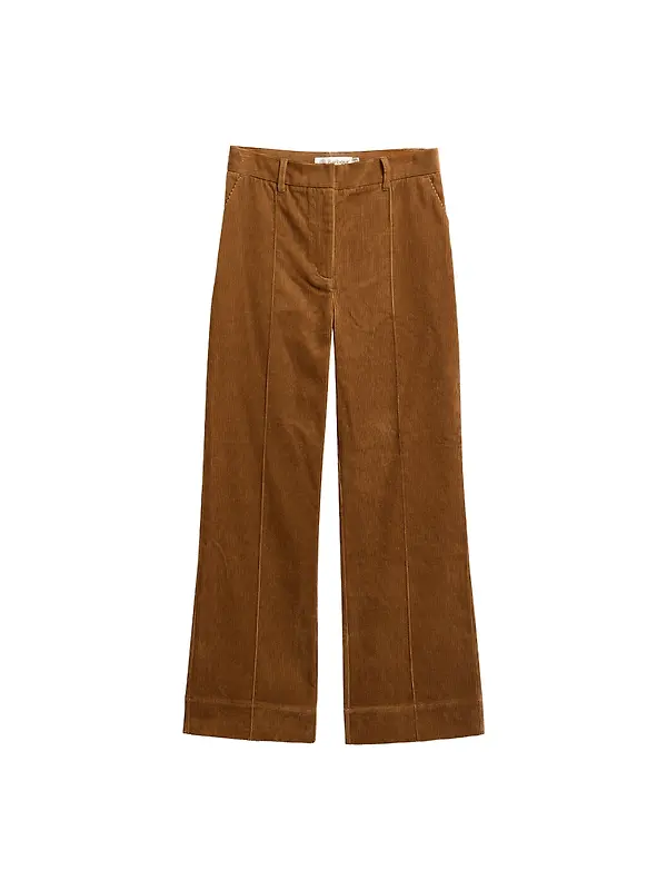 Barbour Women's Emmy Cord Flared Trousers - Tan Image 1