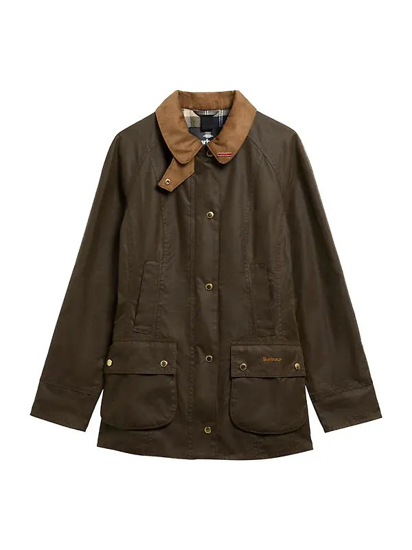 Barbour Women's Icons Beadnell Waxed Jacket - Beech / Birchwood Image 1
