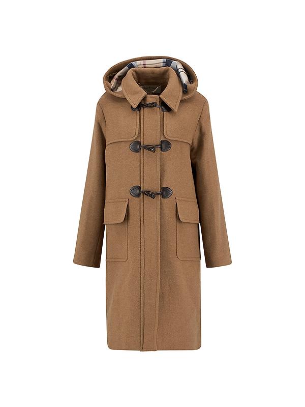 Barbour Women's Melody Wool Duffle Coat - Light Grey Marl/Onyx