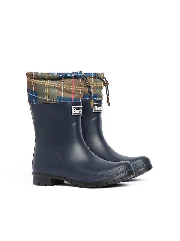 Barbour Women's Mowbray Wellingtons - Navy / Classic Tartan Image 1