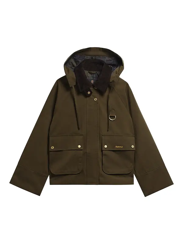 Barbour Women's Terrington Showerproof Jacket - Olive / Shadow Classic Image 1