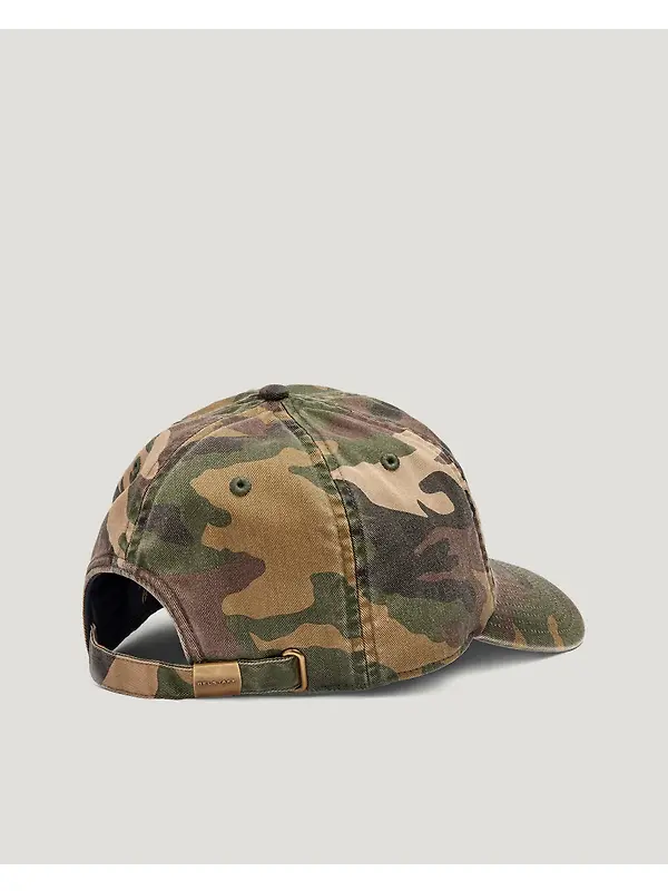 Belstaff Cotton Twill Phoenix Camo Patch Cap - Camo Green Image 5