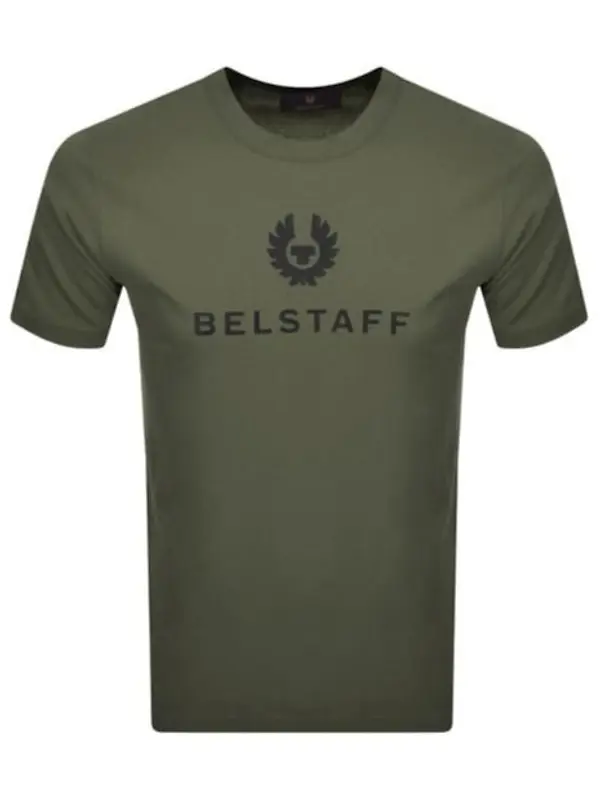 Product image of Belstaff Men's Cotton Jersey Signature T-Shirt - Surplus Green