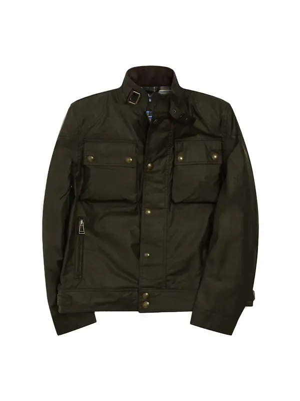Belstaff Men's Waxed Cotton Racemaster Icon Jacket - Faded Olive Image 1