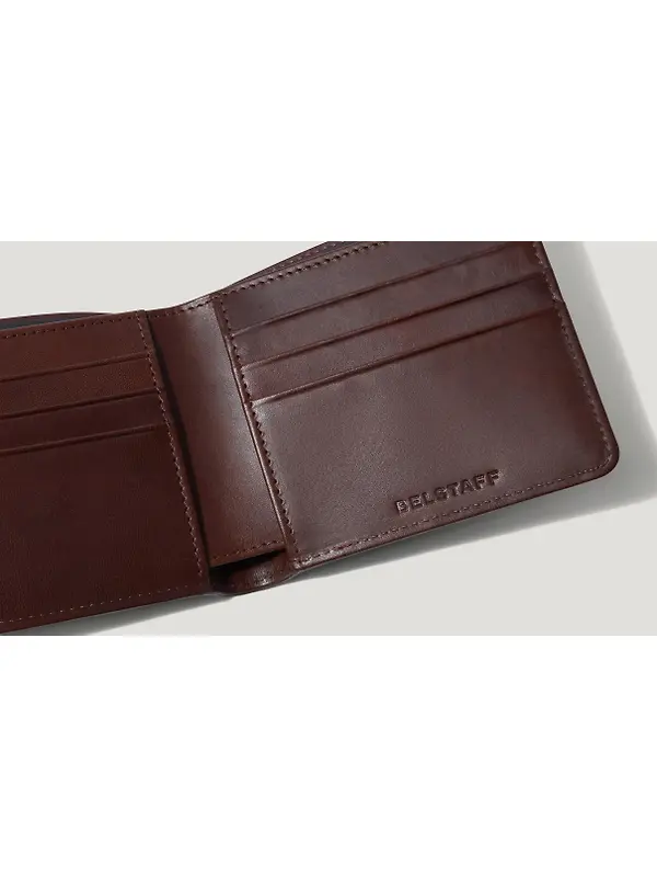Belstaff Smooth Leather Hanchurch Bifold Wallet - Antique Brown Image 3