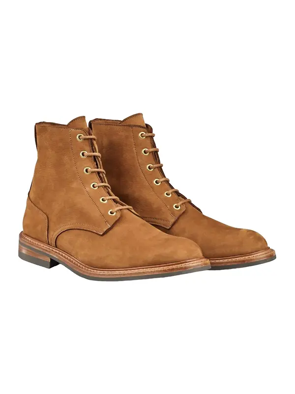 Tricker’s Bernwood Logger Boots – Whisky Hydro Nubuck Image 3