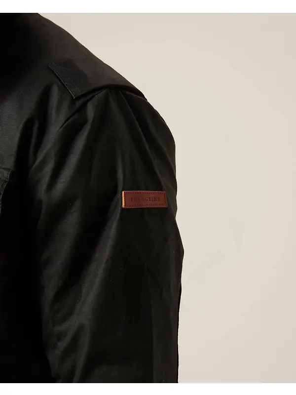 Peregrine Men's Bexley Waxed Jacket - Black Image 7