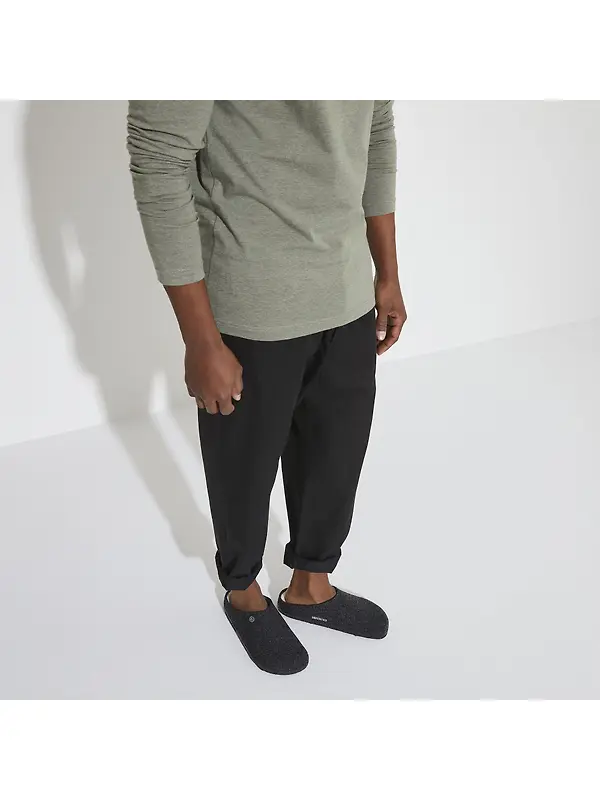Birkenstock Zermatt Shearling Felt Regular Slippers - Anthracite Image 2